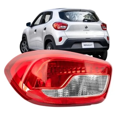Lanterna Traseira Renault Kwid 2018 A 2022 Bicolor Lado Esquerdo