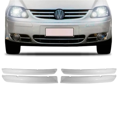 Friso Grade Do Radiador - Volkswagen Fox 2003/2007 - Cromado