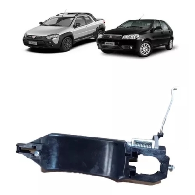 Suporte Da Maçaneta Externa - Fiat Palio 2004/2017 / Strada 2004/2020 - Duas Portas / Lado Direito