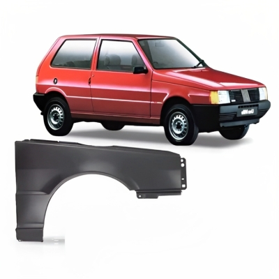 Paralama - Fiat Uno 1984/2004 - Lado Direito (Carona) / Sem Furo Lateral