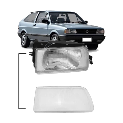 Lente Do Farol - Vw Gol, Voyage, Parati, Saveiro 1983/1993 - Lado Direito