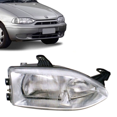 Farol - Fiat Palio / Palio Weekend / Siena / Strada 1996/2000 / Palio Young 2001/2002 - H3 e H7 / Foco Duplo / Lado Direito