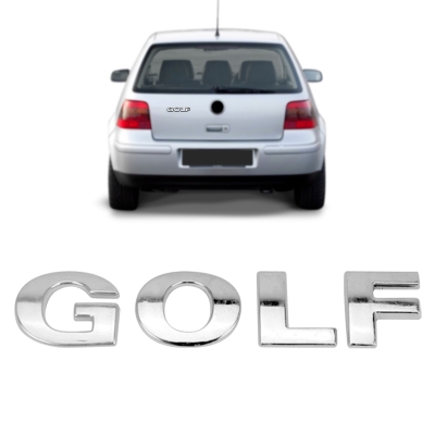 Emblema 'GOLF' - Volkswagen Golf 1999/2014 - Cromado