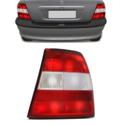 Lanterna Traseira Gm Vectra 1997 A 1999 Vermelha Com Re Cristal Lado Direito