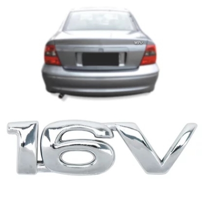 Emblema '16V' - Família Chevrolet 1996/2001 - Cromado