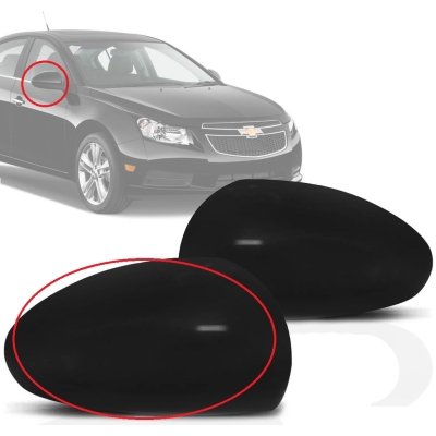 Capa Do Retrovisor - Chevrolet Cruze 2011/2015 - Black Piano / Sem Pisca / Lado Direito (Carona)