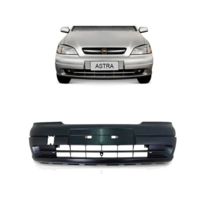 Para-Choque Preto Liso Com E Sem Farol Dianteiro Astra 1999 A 2002