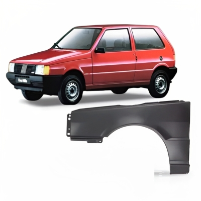 Paralama - Fiat Uno 1984/2004 - Lado Esquerdo (Motorista) / Sem Furo Lateral