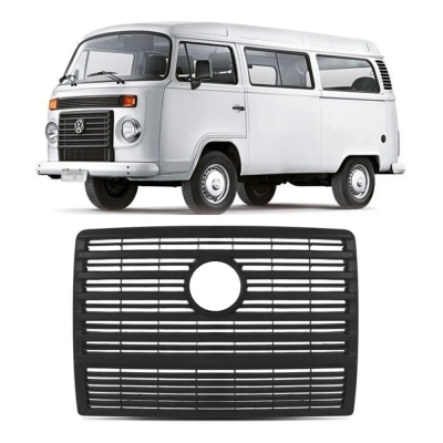 Grade Frontal Do Radiador Para O Vw Kombi Carat De 2006 Até 2008 - Na Cor Preta.
