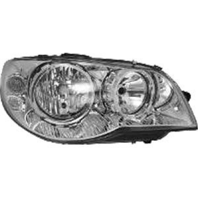 Farol Flex Máscara Cromada Aro Cromado | Fiat Palio Fire, Weekend, Siena, Strada Fire 2004/2012 - Lado Direito