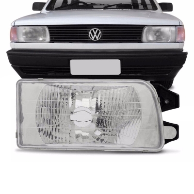 Farol - Volkswagen Gol / Voyage / Parati G1 1991/1995 e Saveiro G1 1991/1997 - H4 / Lente De Vidro / Modelo Arteb / Lado Direito