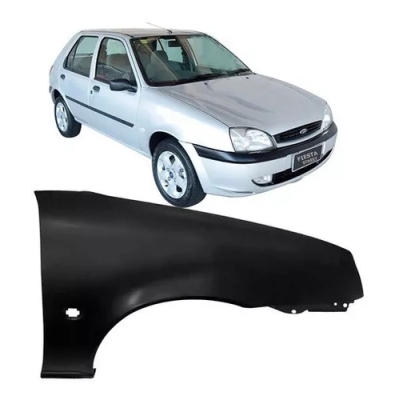 Paralama - Ford Fiesta Hatch 2000/2002 / Fiesta Sedan 2001/2004 / Courier 2001/2013 - Lado Direito (Carona)