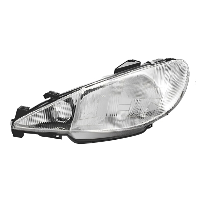 Farol H4 Do Peugeot 206 1999/2002 - Lente Raiada - Lado Esquerdo