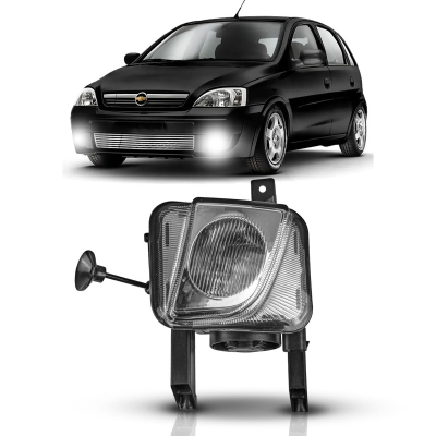 Farol Auxiliar | Gm Corsa, Hatch/ Sedan, Meriva, Montana 2004/2012 - Lado Esquerdo