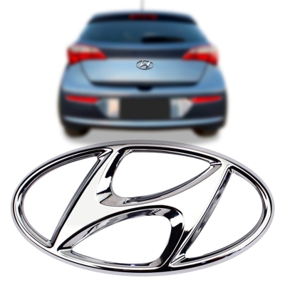 Emblema 'Logo Hyundai' - Hyundai HB20 / HB20s 2013/2019 - Cromado / Porta Malas