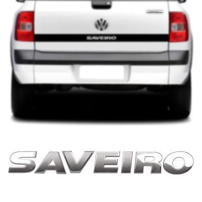 Emblema 'SAVEIRO' - Volkswagen Saveiro G5 2009/2014 - Cromado