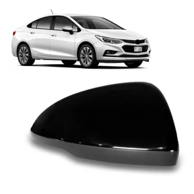 Capa Do Retrovisor - Chevrolet Cruze 2017/2021 - Black Piano / Sem Pisca / Lado Direito (Carona)