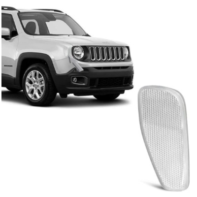 Lanterna Do Paralama Dianteiro Jeep Renegade Após 2015 Refletiva Acrílica Cristal Lado Direito