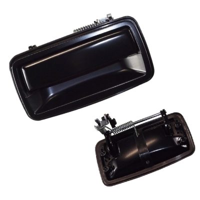 Maçaneta Externa - Chevrolet S10 1995/2011 - Sem Chave / Preto Fosco / Traseira / Esquerdo