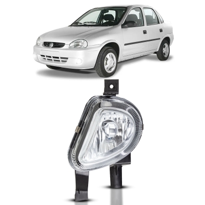 Farol Auxiliar | Gm Corsa, Wagon, Pickup, Classic 2000/2010 - Lado Esquerdo