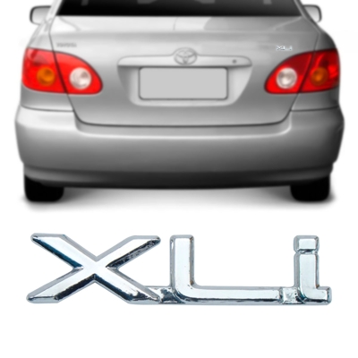 Emblema 'XLi' - Toyota Corolla 1999/2002 - Cromado