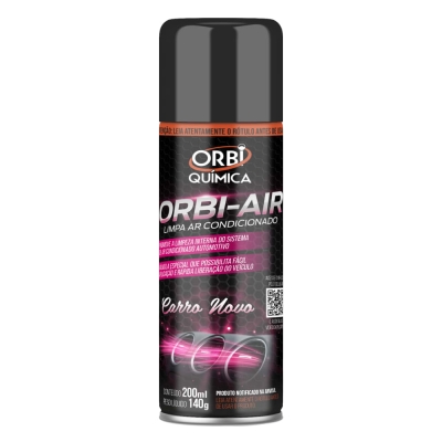 Limpa Sistema Do Ar Condicionado - Higienizador Na Fragrancia Carro Novo - Orbi Air 200ml.