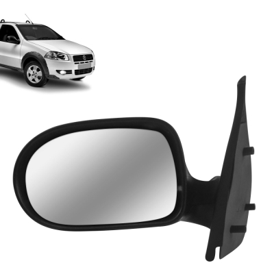 Retrovisor Externo - Fiat Palio / Strada 2011/2012 - Duas Portas / Sem Controle / Esquerdo (Motorista)