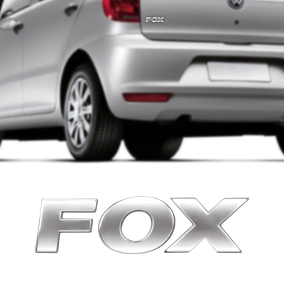 Emblema 'FOX' - Volkswagen Fox 2012/2021 - Cromado