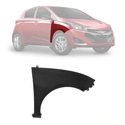 Paralama - Hyundai HB20 / HB20s 2012/2019 - Lado Direito (Carona) / Sem Furo