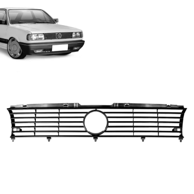 Grade Frontal Do Radiador Para O Modelo Original Do Vw Gol, Voyage, Parati, Saveiro De 1991 Até 1994 - Na Cor Preta.