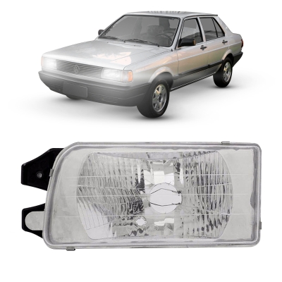 Farol - Volkswagen Gol / Parati / Saveiro / Voyage 1991/1995 (G1) - Modelo Cibie/Arteb / Lente De Vidro / Cristal / Lado Esquerdo