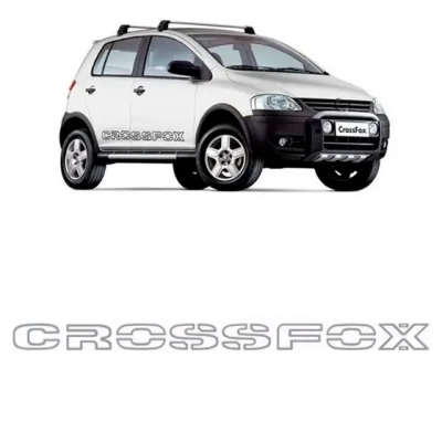 Faixa Decorativa Adesiva 'CROSSFOX' - Volkswagen Crossfox 2005/2007 - Grafite / Lateral / Direito