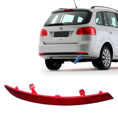 Refletor Parachoque Traseiro - Volkswagen Spacefox 2010/2014 - Acrilica Ruby Lado Direito