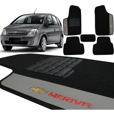 Tapete Personalizado Chevrolet Meriva - Preto