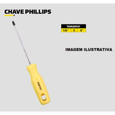 Chave Phillips - 1/8x4MM