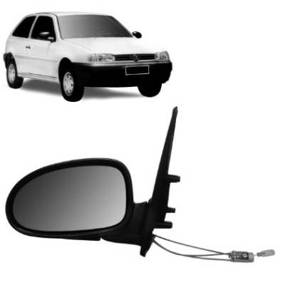 Espelho Retrovisor Externo Vw Gol/ Parati Gii 1995 A 1998 4 Portas Controle Remoto Lado Esquerdo