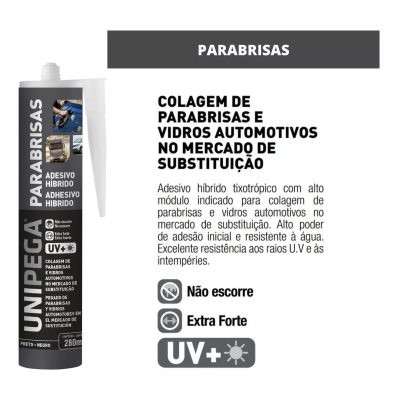 Silicone Para o Parabrisa - 400G / Tubo / 280ML