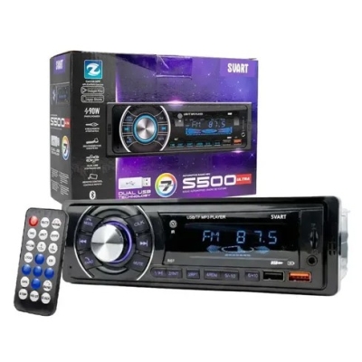 Rádio Automotivo MP3 - S500X Ultra / Svart