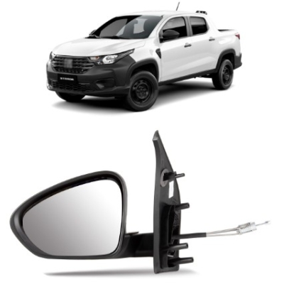 Espelho Retrovisor Externo Fiat Nova Strada Após 2020 Controle Remoto Lado Esquerdo