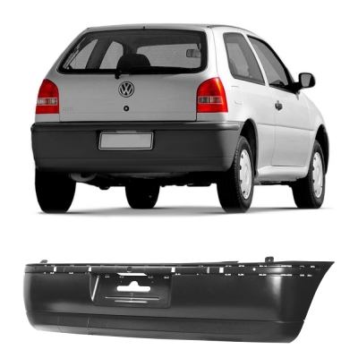 Parachoque Envolvente Traseiro VW Gol G3 1ª Fase / Preto Texturizado - 2000/2003