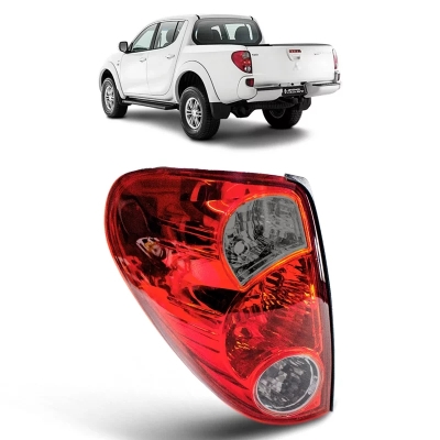 Lanterna Traseira - Mitsubishi L200 Triton 2006/2016 - Acrilica / Fumê / Lado Esquerdo