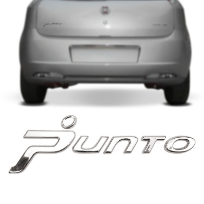 Emblema 'Punto' - Fiat Punto 2008/2017 - Cromado