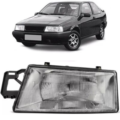 Farol Para O Fiat Tempra De 1991 Até 1996 | Com Soquete H4 - Lado Esquerdo