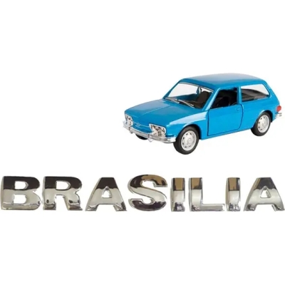 Emblema 'BRASILIA' - Volkswagen Brasilia 1973/1982 - Cromado