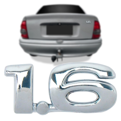 Emblema '1.6' - Chevrolet Corsa 1996/2001 - Cromado