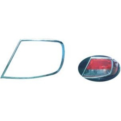 Aplique Lanterna Traseira Vw Gol Gv 2008 A 2012 Cromado Par