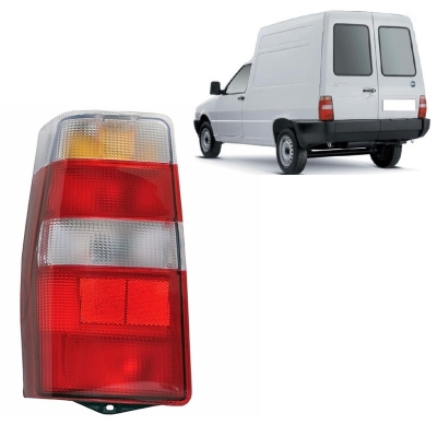 Lanterna Ambar Bicolor Com Cupla Traseira Do Fiat Fiorino - 2004/2013 - Lado Esquerdo.