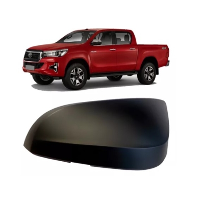 Capa Retrovisor Hilux 2016 A 2021 Sem Pisca Preto Lado Direito