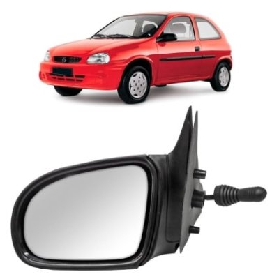 Espelho Retrovisor Externo Gm Corsa/ Wagon/ Wind 94/02 Corsa Pickup 95/03 Corsa Classic 95/16 2/4 Portas Controle Remoto Lado Esquerdo