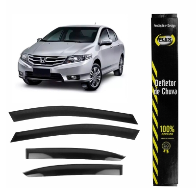 Calha De Chuva Para Honda City 2009/2014 - 4 Portas